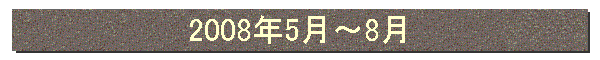 2008年5月〜8月